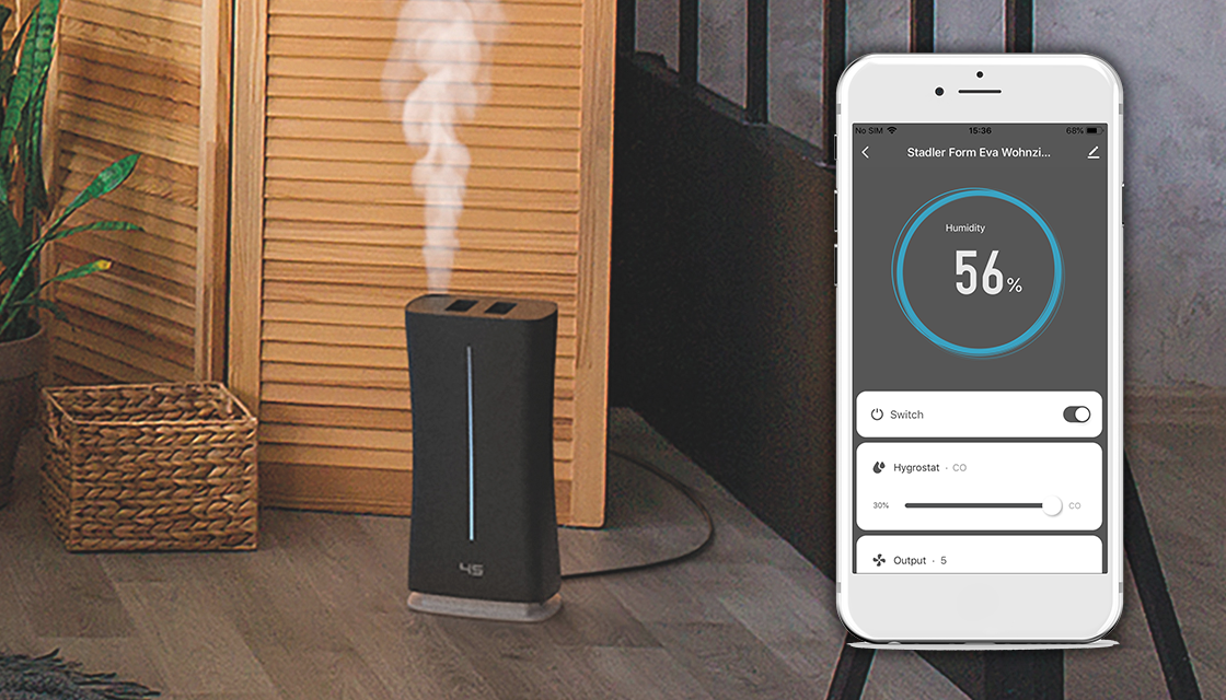 Stadler Form Eva humidifier control app