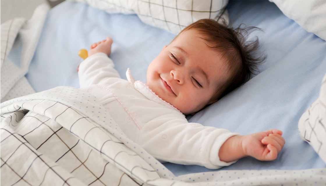 Happy faces: sleeping baby
