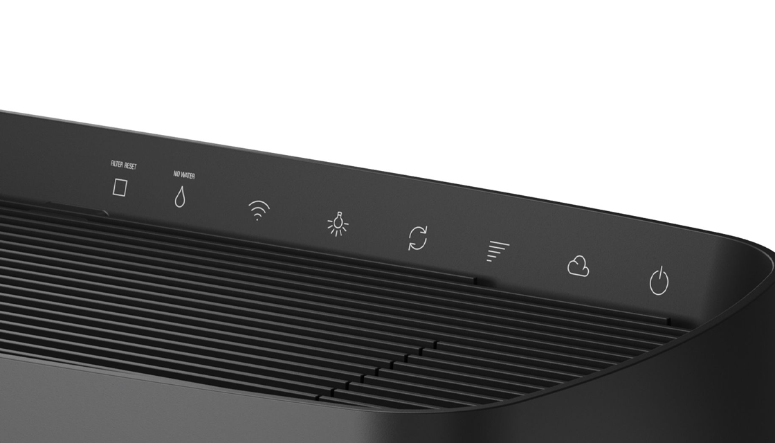 Stadler Form Karl big humidifier close-up control panel