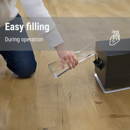 Stadler Form Oskar big humidifier can be filled with fresh water during operation