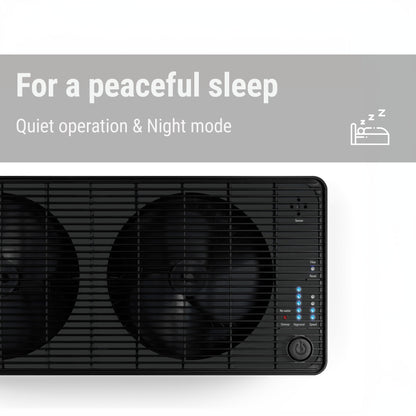 Stadler Form Oskar big humidifier comes with with mode and is quiet during operation