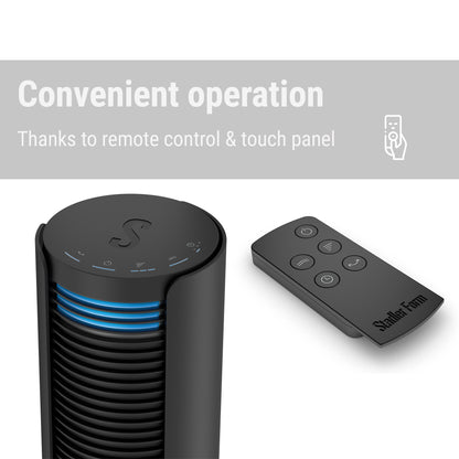 Stadler Form Peter tower fan with remote control and touch panel